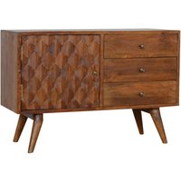 Product photograph of Tufa Wooden Pineapple Carved Sideboard In Chestnut from Furniture in Fashion