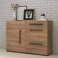 Product photograph of Trail Wooden Sideboard With 1 Door 3 Drawers In Grandson Oak from Furniture in Fashion