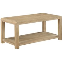 Product photograph of Tyler Wooden Coffee Table With Shelf In Washed Oak from Furniture in Fashion