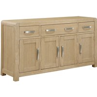 Product photograph of Tyler Wooden Sideboard With 4 Doors 3 Drawers In Washed Oak from Furniture in Fashion