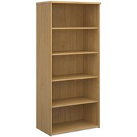 Product photograph of Upton Home And Office Wooden Bookcase In Oak With 4 Shelves from Furniture in Fashion