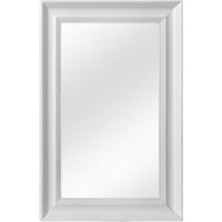 Product photograph of Urbana Wall Bedroom Mirror In Matte White Wooden Frame from Furniture in Fashion