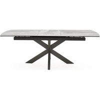 Product photograph of Valerio Ceramic Extending Dining Table With Metal Base In Grey from Furniture in Fashion