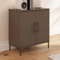 Product photograph of Vandalia Wooden Storage Cabinet With 2 Doors In Grey Oak from Furniture in Fashion
