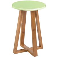 Product photograph of Varna Bamboo Round Stool In Green from Furniture in Fashion