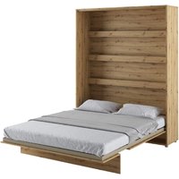 Product photograph of Vashon Vertical Wall Wooden Super King Size Bed In Artisan Oak from Furniture in Fashion