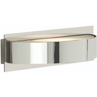 Product photograph of Vega Glass Shade Wall Light In Chrome from Furniture in Fashion