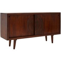 Product photograph of Venota Wooden Sideboard With 2 Sliding Doors In Rich Walnut from Furniture in Fashion