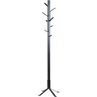 Product photograph of Vicksburg Metal Coat Rack With 8 Hooks In Black from Furniture in Fashion