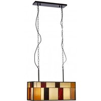 Product photograph of Waldron Rectangular 1 Pendant Light In Bronze Tone from Furniture in Fashion