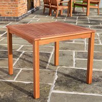 Product photograph of Walsall Square Wooden Dining Table In Factory Stain from Furniture in Fashion