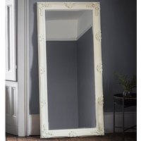 Product photograph of Wickford Large Rectangular Leaner Floor Mirror In Cream from Furniture in Fashion