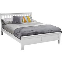 Product photograph of Willox Wooden Double Size Bed In White from Furniture in Fashion