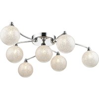 Product photograph of Wimbledon 2 Light Crystal Shade Flush Light In Chrome from Furniture in Fashion