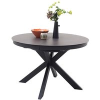 Product photograph of Winnipeg Extending Grey Dining Table With Matt Black Legs from Furniture in Fashion