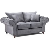 Product photograph of Winston Fabric 2 Seater Sofa In Grey from Furniture in Fashion