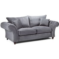 Product photograph of Winston Fabric 3 Seater Sofa In Grey from Furniture in Fashion