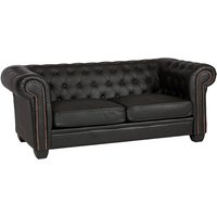 Product photograph of Wenona Leather And Pvc 3 Seater Sofa In Black from Furniture in Fashion