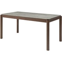 Product photograph of Wyatt Wooden Dining Table Small With Marble Effect Glass Top from Furniture in Fashion