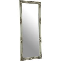 Product photograph of Zelman Wall Bedroom Mirror In Antique Silver Frame from Furniture in Fashion