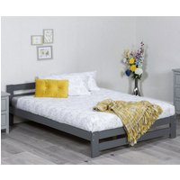 Product photograph of Zenota Wooden Single Bed In Grey from Furniture in Fashion