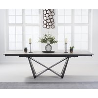 Product photograph of Extending Blenheim 180cm White Ceramic Dining Table from Oak Furniture Superstore