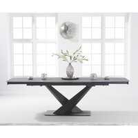 Product photograph of Extending Jacob 180cm Grey Stone Dining Table from Oak Furniture Superstore