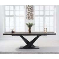 Product photograph of Extending Jacob 180cm Mink Ceramic Dining Table from Oak Furniture Superstore