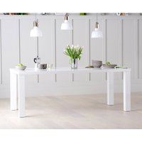 Product photograph of Seattle 200cm White High Gloss Dining Table from Oak Furniture Superstore