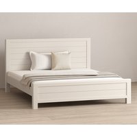Product photograph of Bradwell Oak And Signal White Painted Super King Size Bed from Oak Furniture Superstore