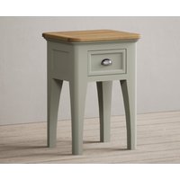 Product photograph of Brampton Soft Green Painted 1 Drawer Bedside from Oak Furniture Superstore