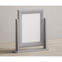Product photograph of Light Grey Painted Dressing Table Mirror from Oak Furniture Superstore
