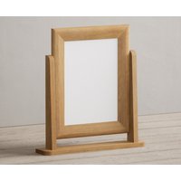 Product photograph of Natural Solid Oak Dressing Table Mirror from Oak Furniture Superstore