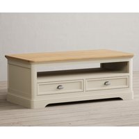 Product photograph of Madley Oak And Cream Painted 4 Drawer Coffee Table from Oak Furniture Superstore