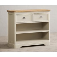 Product photograph of Madley Oak And Cream Painted Storage Console Table from Oak Furniture Superstore