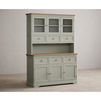 Product photograph of Brampton Soft Green Painted Large Dresser from Oak Furniture Superstore