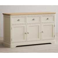 Product photograph of Madley Oak And Cream Painted Large Sideboard from Oak Furniture Superstore