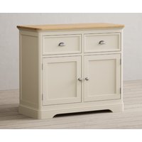 Product photograph of Madley Oak And Cream Painted Small Sideboard from Oak Furniture Superstore