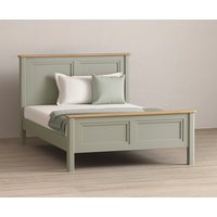 Product photograph of Brampton Soft Green Painted Double Bed from Oak Furniture Superstore