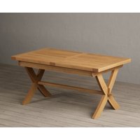 Product photograph of Extending Buckley 160cm Solid Oak Dining Table from Oak Furniture Superstore