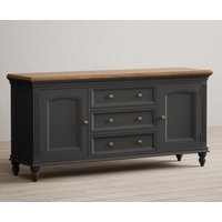 Product photograph of Francis Oak And Charcoal Grey Painted Extra Large Sideboard from Oak Furniture Superstore