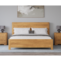 Product photograph of Harper Solid Oak Super King Bed from Oak Furniture Superstore