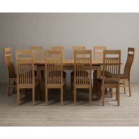 Product photograph of Extending Buxton 140cm Solid Oak Dining Table With 6 Black Chairs from Oak Furniture Superstore