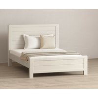 Product photograph of Alba Soft White Painted Double Bed from Oak Furniture Superstore