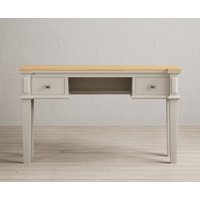 Product photograph of Lawson Oak And Soft White Painted Dressing Table from Oak Furniture Superstore