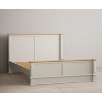 Product photograph of Lawson Oak And Soft White Painted Kingsize Bed from Oak Furniture Superstore