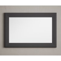 Product photograph of Charcoal Grey Painted 90cm Wall Mirror from Oak Furniture Superstore