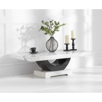 Product photograph of Novara White Marble Coffee Table from Oak Furniture Superstore