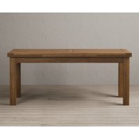 Product photograph of Extending Buxton 180cm Rustic Solid Oak Dining Table from Oak Furniture Superstore