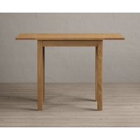 Product photograph of Extending York 70cm Solid Oak Drop Leaf Dining Table from Oak Furniture Superstore